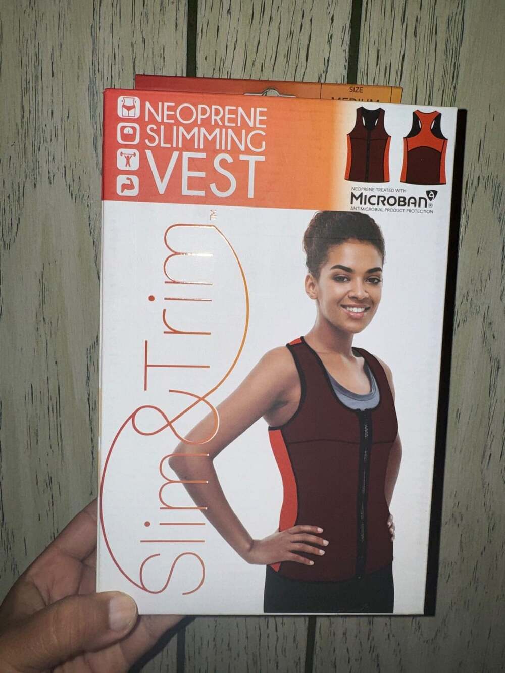 Slim & Trim Neoprene Slimming Vest Size Medium